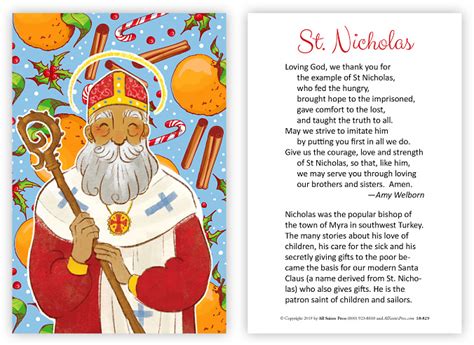 St Nicholas Prayer Printable